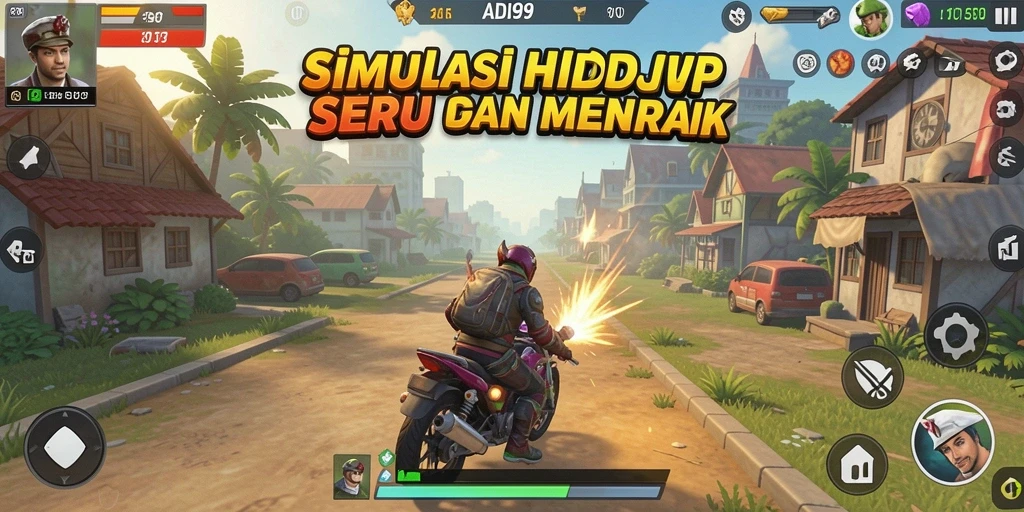 Tampilan gameplay ADI99 menunjukkan karakter yang menjalani kehidupan sehari-hari yang menarik.