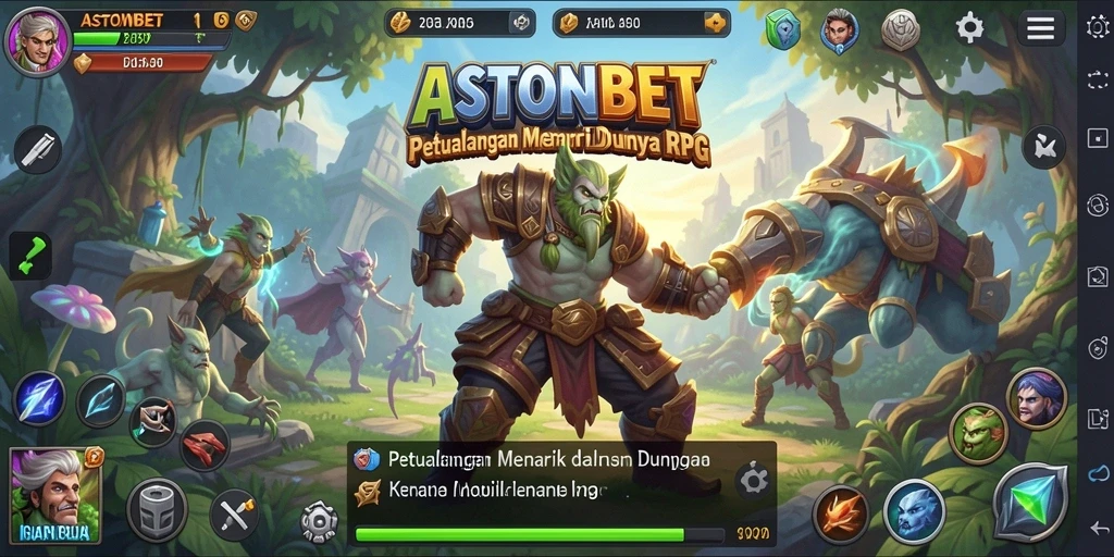 Tangkapan layar dari gameplay RPG yang mendebarkan di ASTONBET.