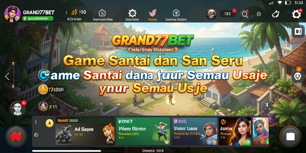 Tampilan gameplay menarik dari GRAND77BET dengan grafik yang memukau.