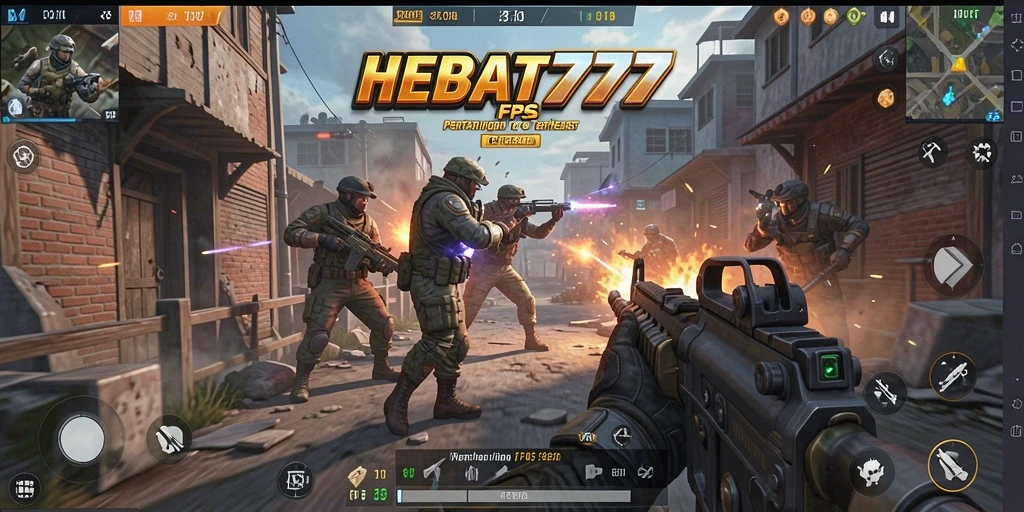 Tangkapan layar HEBAT777 menampilkan aksi seru dalam permainan FPS.
