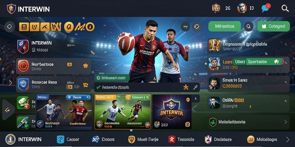 Tampilan screenshot INTERWIN menampilkan antarmuka taruhan yang menarik.