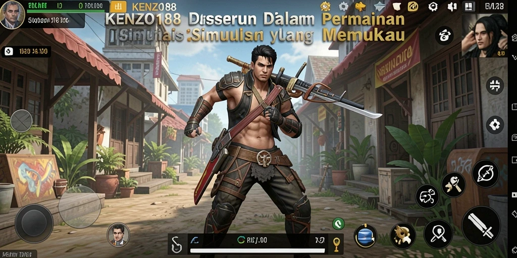 Tangkapan layar gameplay KENZO188 dengan suasana simulasi yang mendalam.