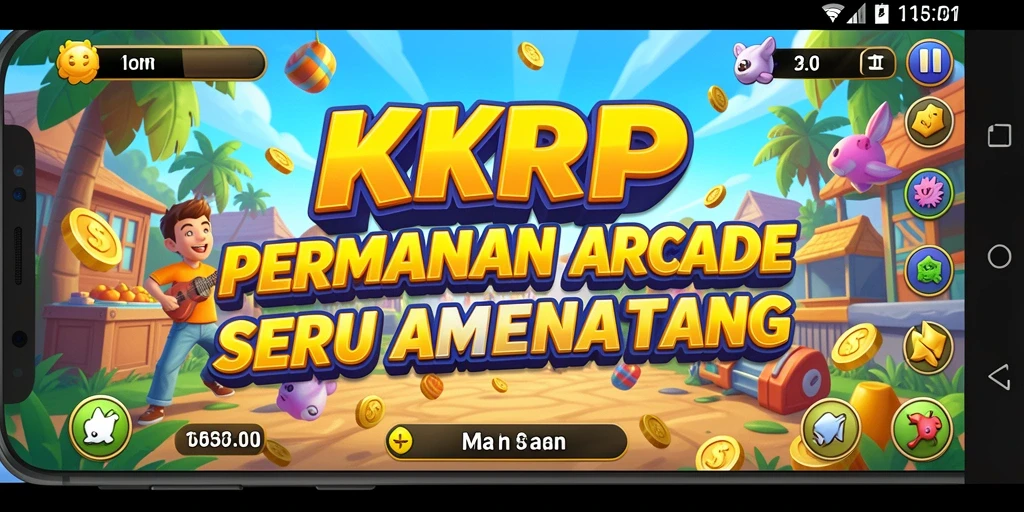 Tampilan gameplay seru KKRP dengan karakter yang menarik.