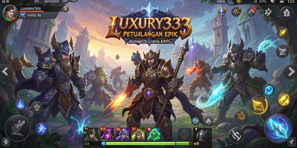 Tangkapan layar menunjukkan pertarungan epik dalam permainan LUXURY333.