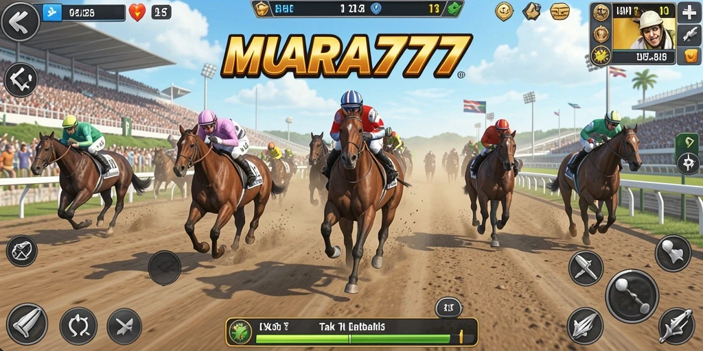 Tampilan mendebarkan dari gameplay Racing di MUARA777.
