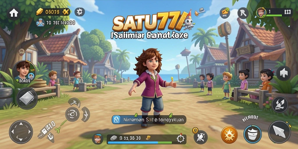 Tampilan seru gameplay SATU77 yang menantang dan menghibur.