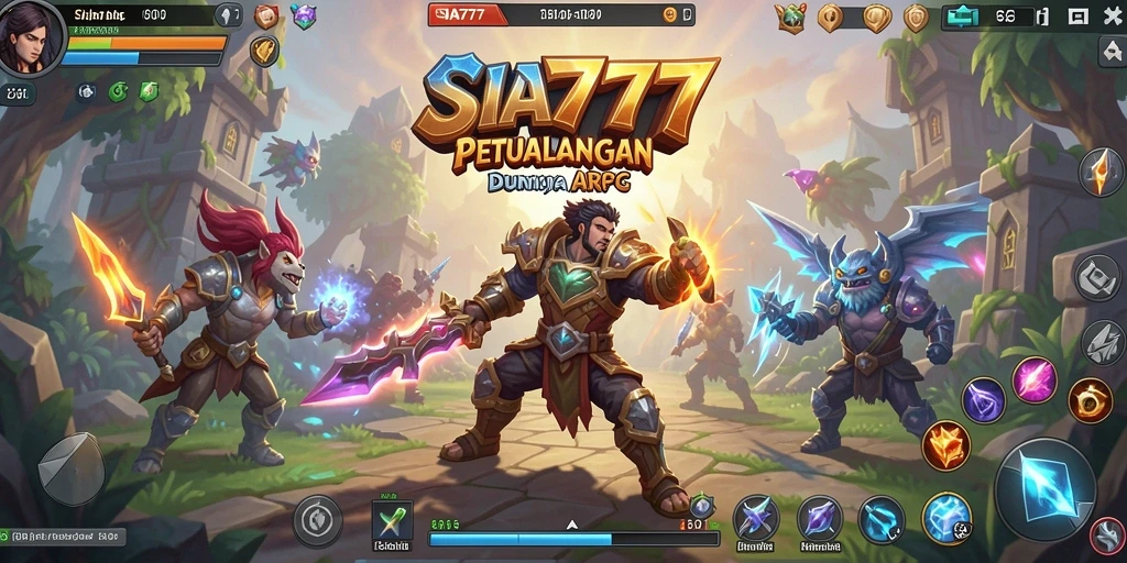 Tangkapan layar menunjukkan aksi mendebarkan dalam gameplay ARPG SIA777.