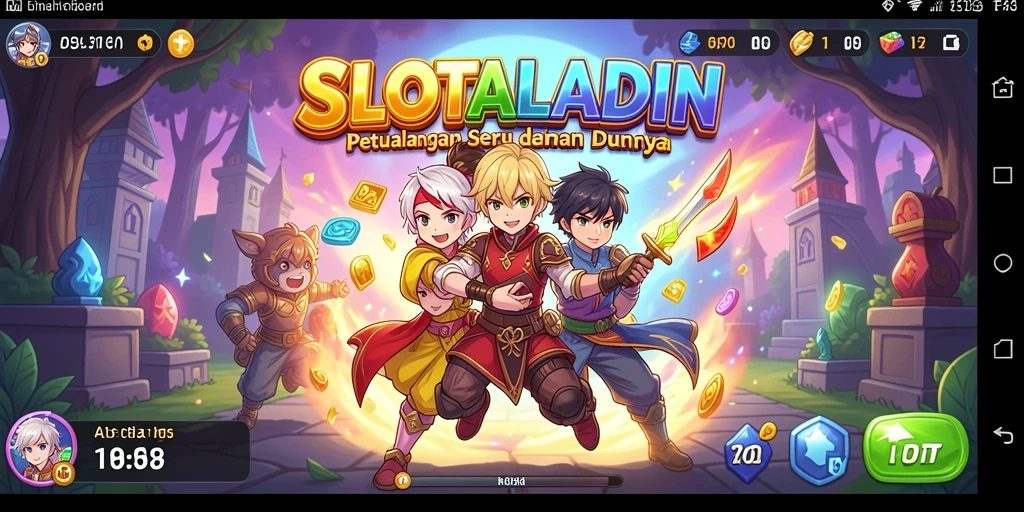 Tampilan menarik dari gameplay SLOTALADIN dengan karakter anime.