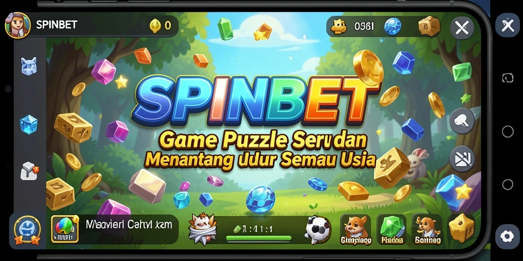 Tampilan gameplay SPINBET yang mengasyikkan dan penuh warna.