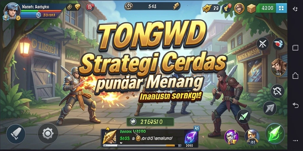 Screenshot utama TONGWD menunjukkan aksi strategi yang intens dan mendebarkan.