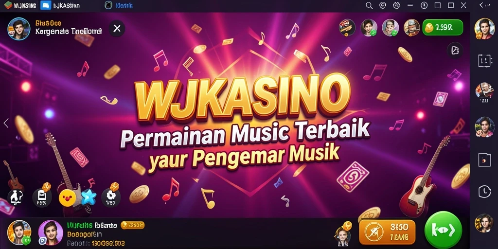 Tangkapan layar permainan WJKASINO yang menunjukkan pengguna sedang menyanyi.